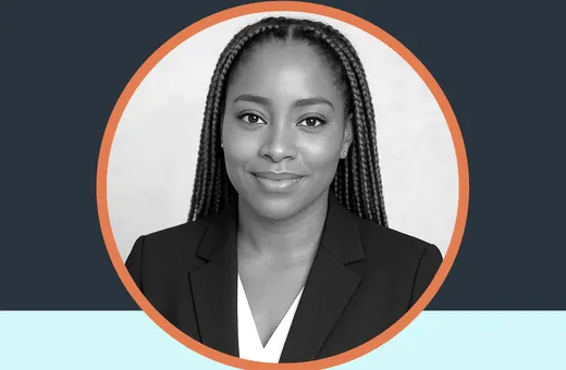 Portrait en noir et blanc d'Aïché YIMGA.N, co-fondatrice de LeadFlow Partenaires